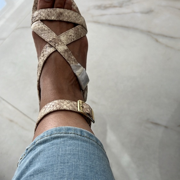 Gladiator Ankle Strap Genuine Leather Sandal - Picture 6 of 6